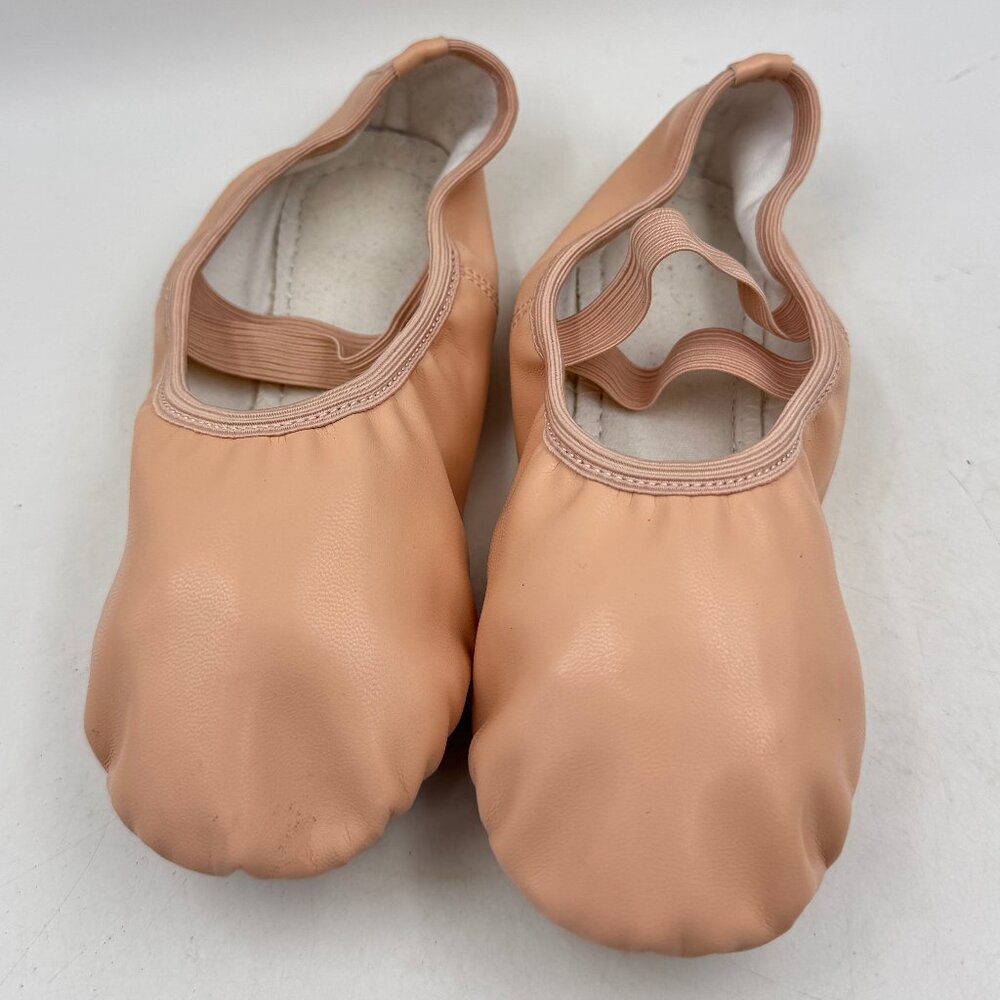 Stelle Ballet Ballerina Dance Shoes Slippers 3ML Leather Full Sole Shoes Beige